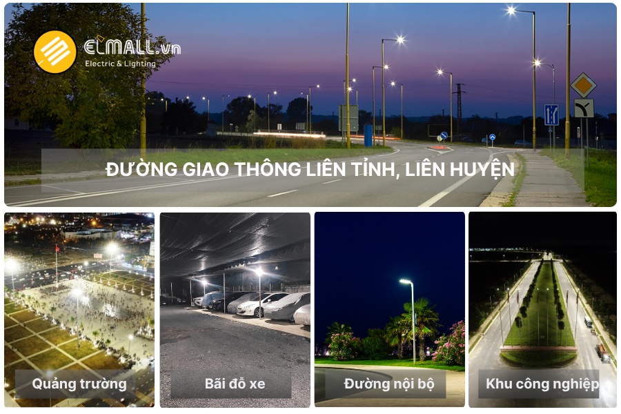 các ứng dụng của đèn đường led csd02 100w