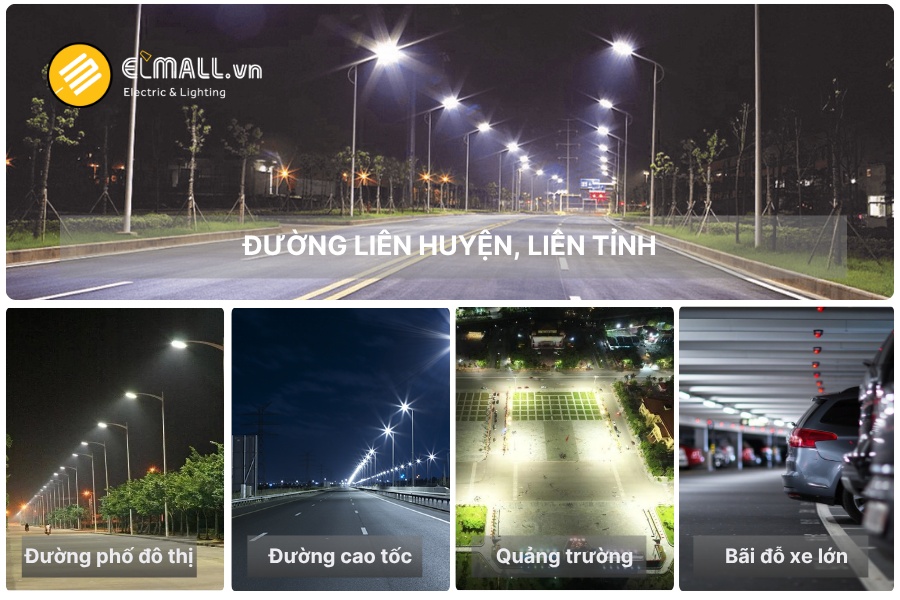 ung dung den duong led csd02 120w các ứng dụng của đèn đường led csd02 120w