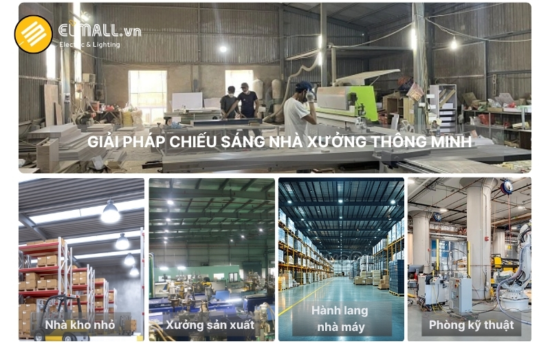 ứng dụng của đèn led lowbay d lb01l 30w​