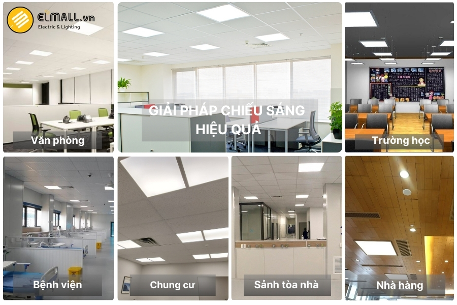 các ứng dụng của đèn led panel rạng đông p07 600x600 48w