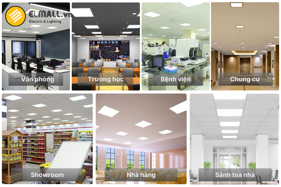 ung dung den p06 600x600 50w ứng dụng đèn LED Panel Rạng Đông P06 600×600/50W