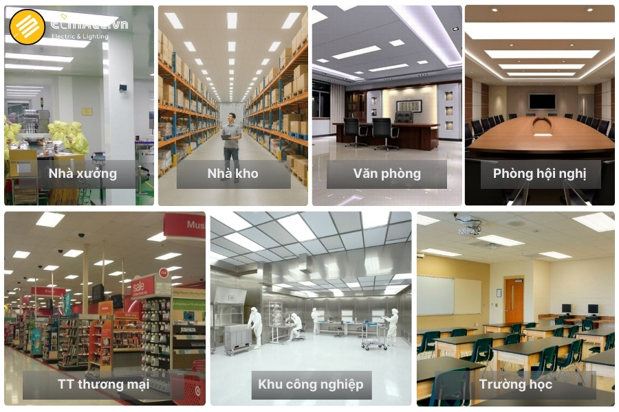 ứng dụng đèn LED Panel Chiếu Cạnh Rạng Đông P08 600×1200/80W 