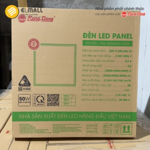 vỏ hộp đèn panel p06 600x600 50w