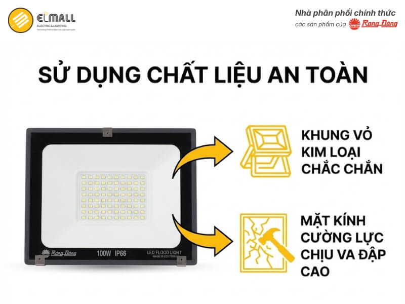 Khung vỏ kim loại chắc chắn kết hợp cùng mặt kính cường lực chịu lực va đập cao bảo vệ tối đa cho các linh kiện