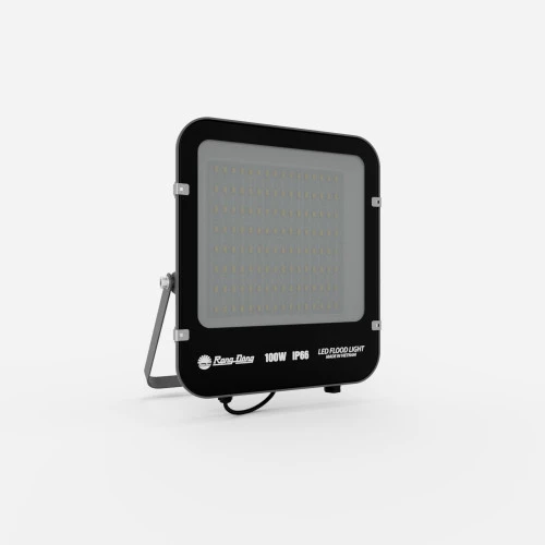 Đèn pha LED 100W CP12 Rạng Đông góc nghiêng mặt trước 1