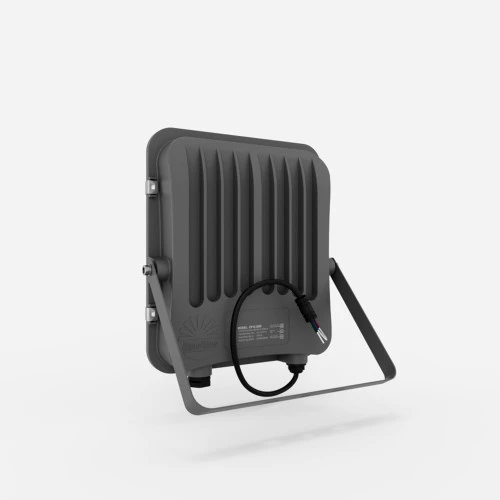 Đèn pha LED 30W CP06 Rạng Đông mặt trước 1 góc nghiêng mặt sau 2