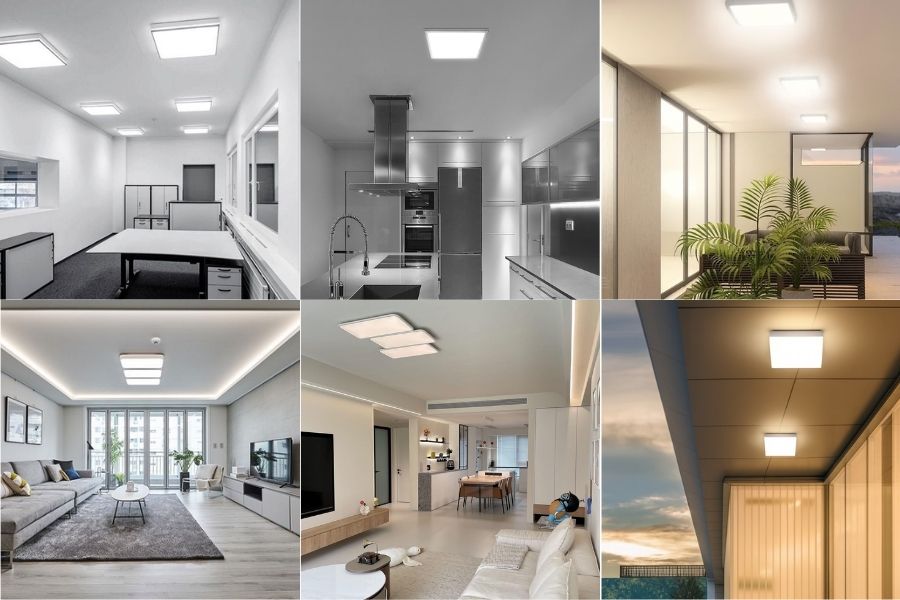 Ứng dụng của đèn LED ốp trần Rạng Đông LN29N ĐM 300x300/24W