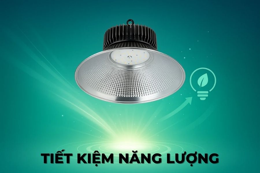 Đèn LED Highbay Rạng Đông D HB02L 430/120W 15 Đèn highbay Rạng Đông HB02L 120W tiết kiệm điện năng tiêu thụ