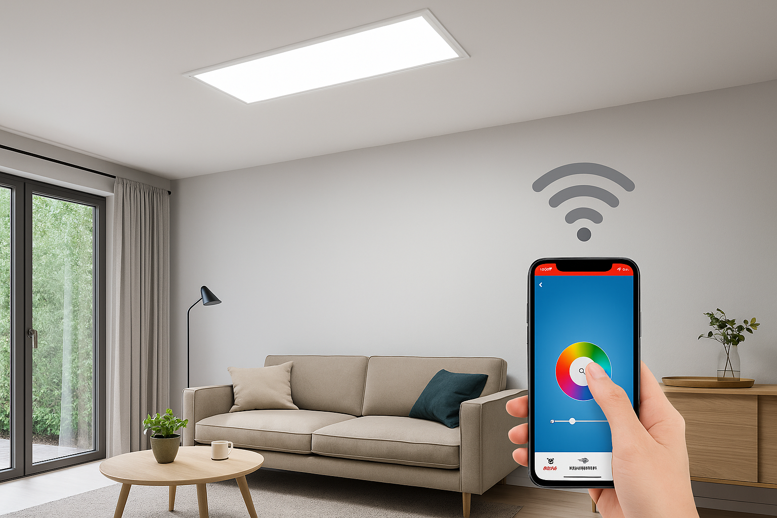 Đèn LED Panel Smart Wifi Rạng Đông D P02 30x120/40W.WF 7 Đèn LED Panel Smart Wifi Rạng Đông D P02 30x120/40W.WF điều khiển qua ứng dụng