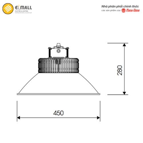 kich thuoc den led nha xuong hb02l 120w