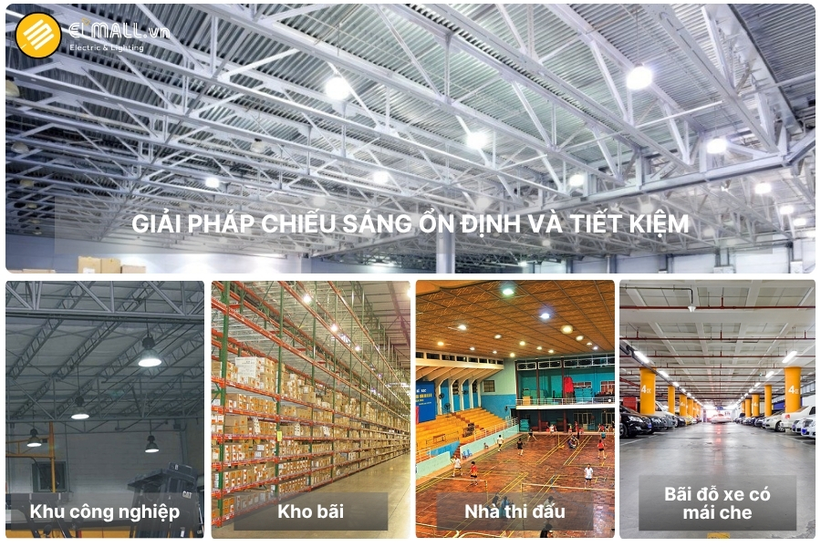 ứng dụng đèn led nhà xưởng