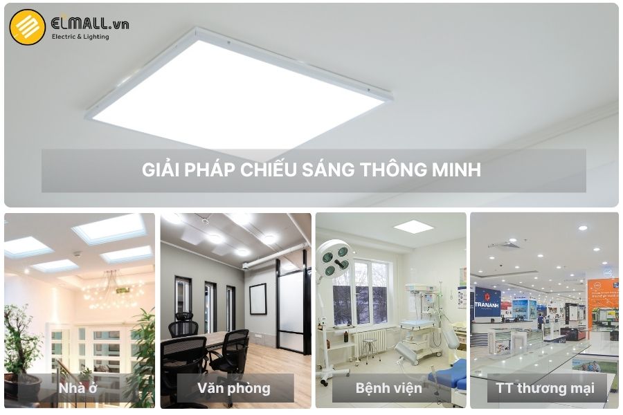 các nơi ứng dụng đèn led panel rạng đông