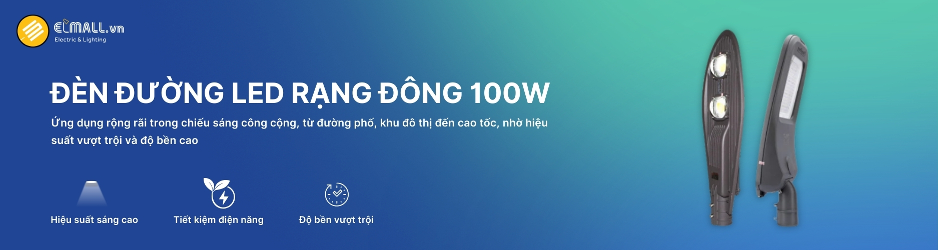 Đèn Đường Led 100W Rạng Đông Banner
