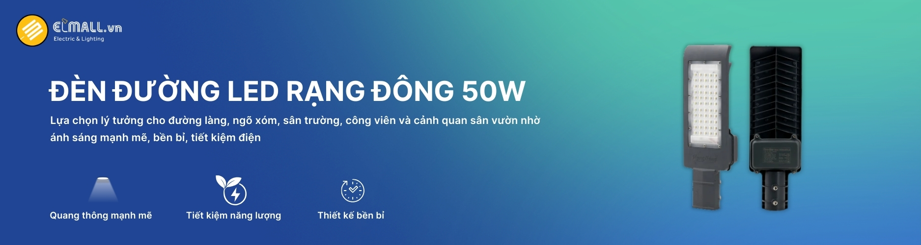 Đèn Đường Led 50W Rạng Đông Banner