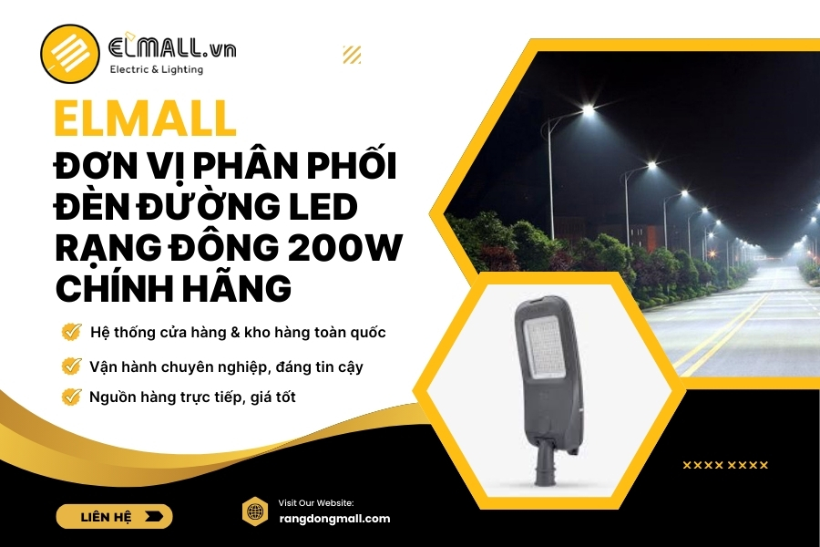 Elmall phân phối chính hãng đèn LED Rạng Đông 200W 