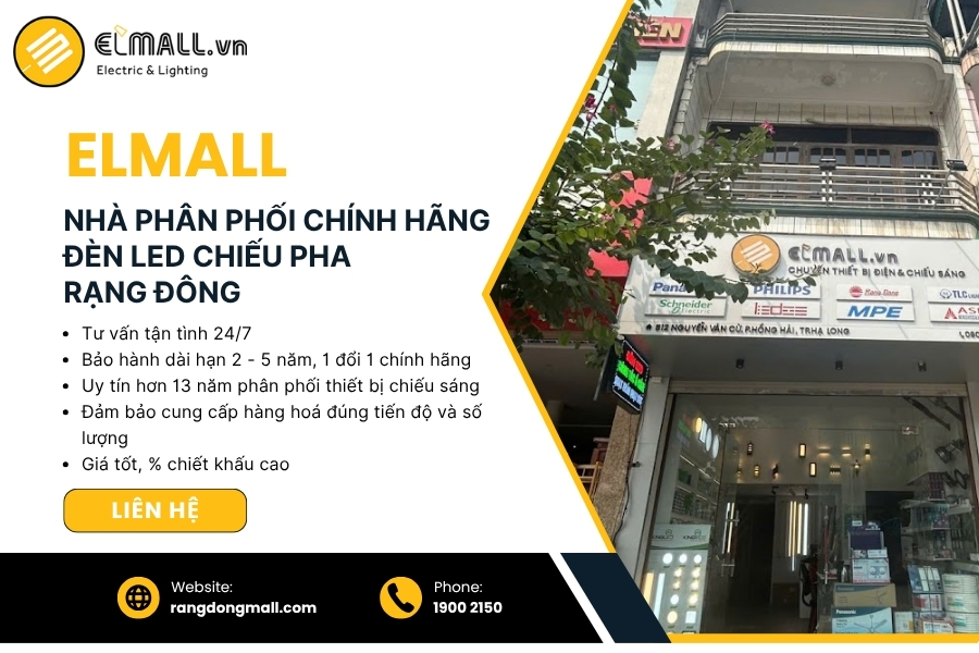 elmall phân phối đèn led chiếu pha chính hãng