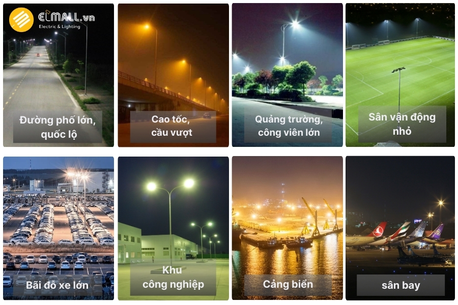 ứng dụng của đèn đường led 150w