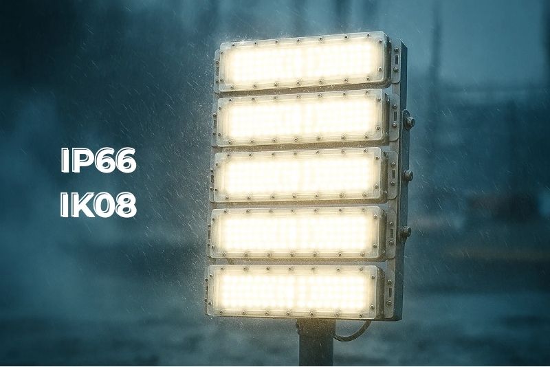 Đèn LED pha 300W CP07 kháng bụi, chống nước, chống va đập