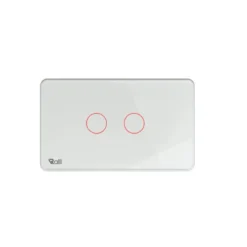 Công tắc cắm ứng Rạng Đông ctcu BLE cn 02T 2 nút bấm màu trắng