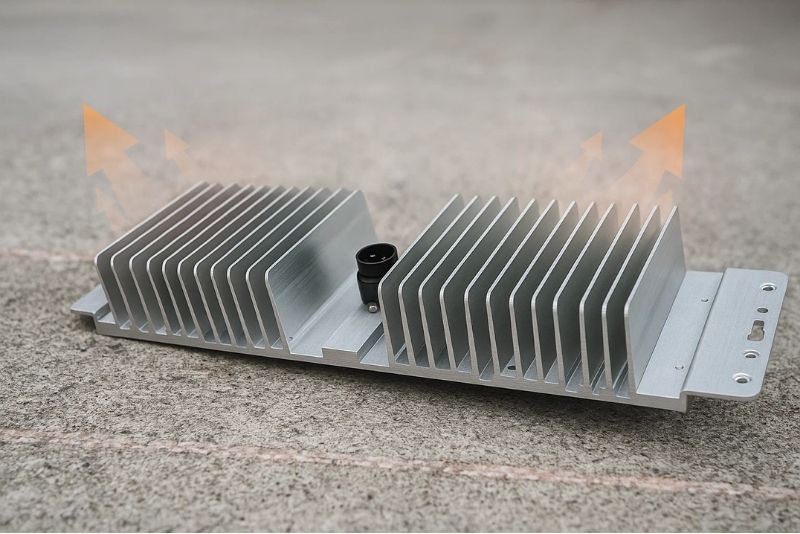 Đèn pha CP07 300W Rạng Đông được thiết kế tối ưu tản nhiệt 