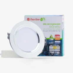 Đèn LED âm trần đổi màu Rạng Đông AT10 DM 90 7W có hộp