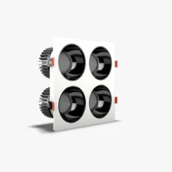 Đèn LED âm trần Rạng Đông AT25 160×160 10WX4 Plus góc nghieng 2