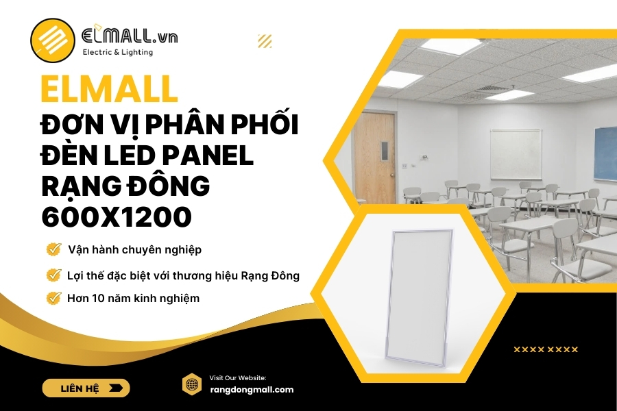 Elmall phân phối đèn led panel 600x1200 chính hãng 
