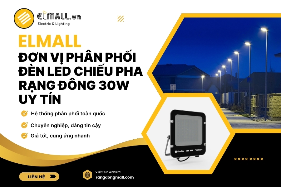 elmall phân phối đèn led 30w chính hãng