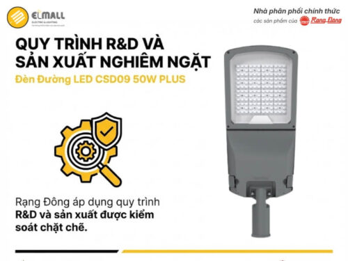 Mô phỏng quang học và nhiệt học đèn đường LED CSD10 Rạng Đông