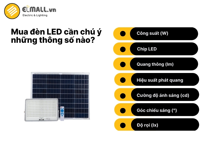 các lưu ý khi mua đèn led