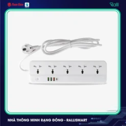 Ổ cắm thông minh Wi-Fi Rạng Đông OC09 WF usb 5C 10A màu trắng 1