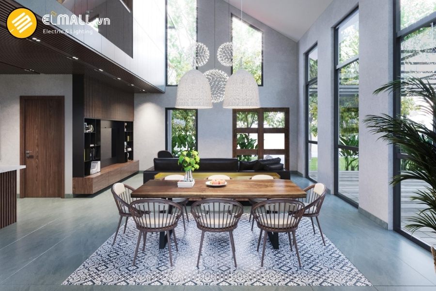 Thiết kế không gian nội thất phản sáng 