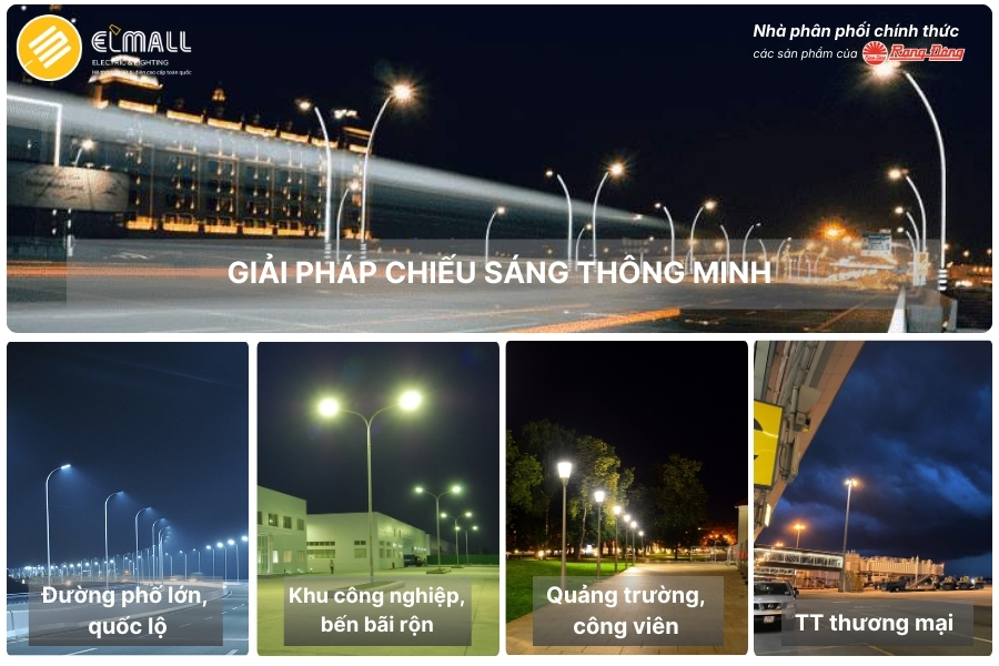 ứng dụng đèn đường led 250w