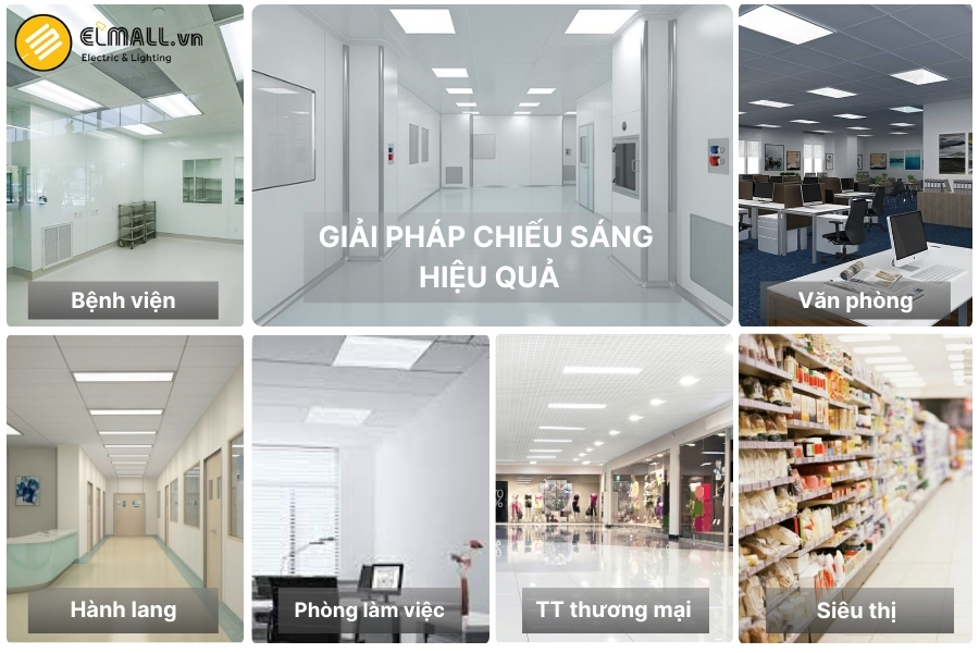 các ứng dụng của đèn led panel 300x600 rạng đông