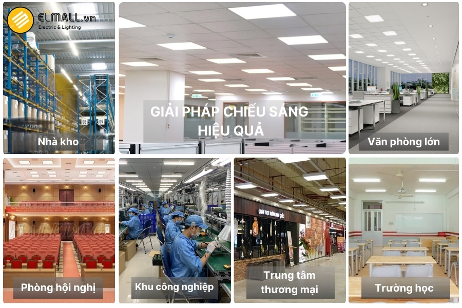 các ứng dụng của đèn led panel 600x1200