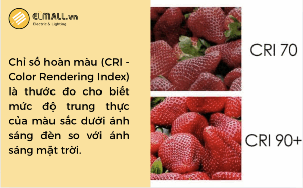 chỉ số hoàn màu cri là gì