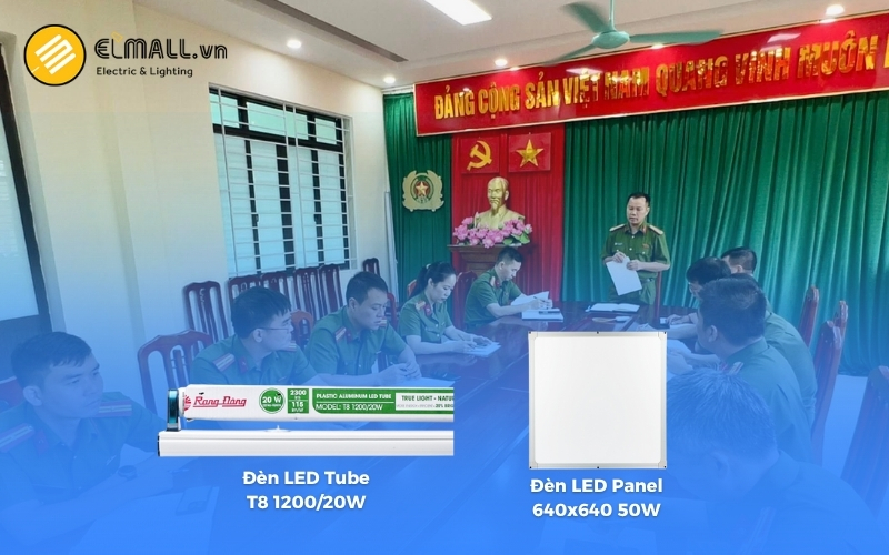 sử dụng Đèn led Panel và đèn led Tube Rạng Đông