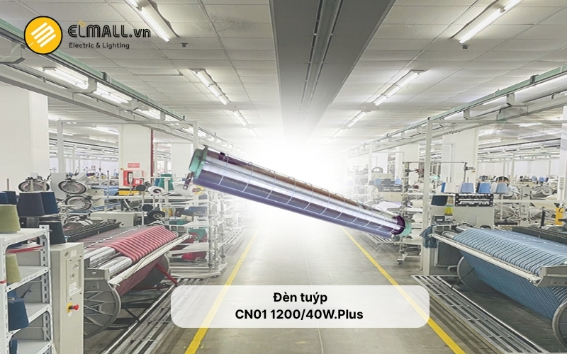 Đèn tuýp chống nổ CN01 1200/40W.Plus lắp tại khu nhà xưởng