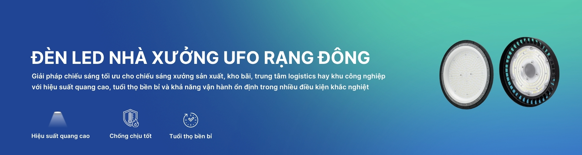 Đèn UFO Rạng Đông Banner