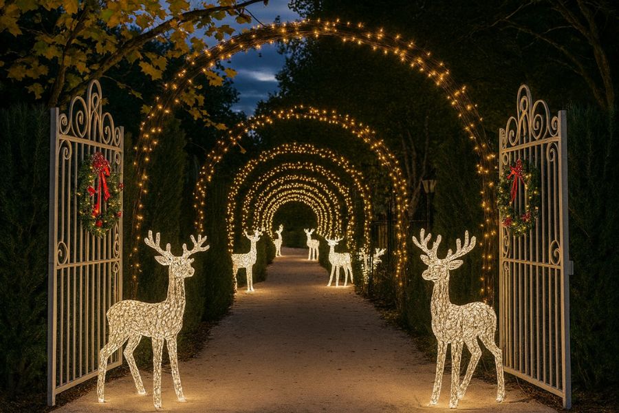 Đèn LED dây trang trí Rạng Đông LD04 3000K 50m dùng chiếu sáng sáng tạo nghệ thuật