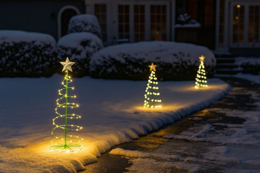 Đèn LED dây trang trí Rạng Đông LD04 3000K 50m dùng chiếu sáng trang trí ngoài trời