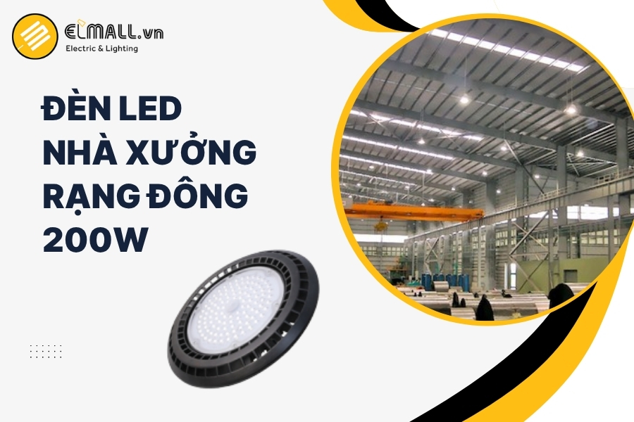 đèn led nhà xưởng 200w