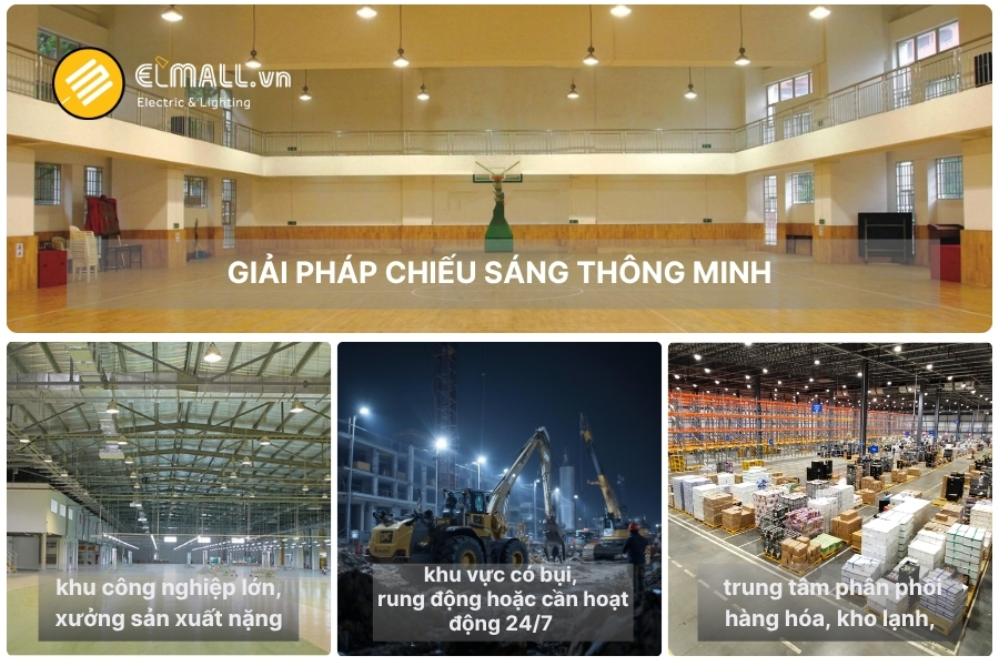 các ứng dụng đèn led nhà xưởng 200w