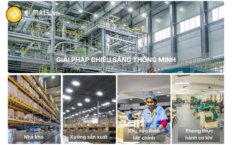 ứng dụng của Đèn Highbay HB03 290/100W 6500K SS 