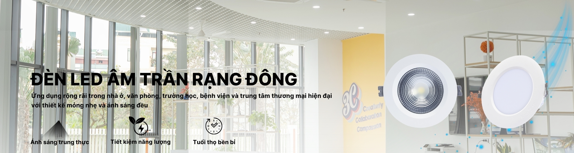 Đèn LED Âm Trần Banner