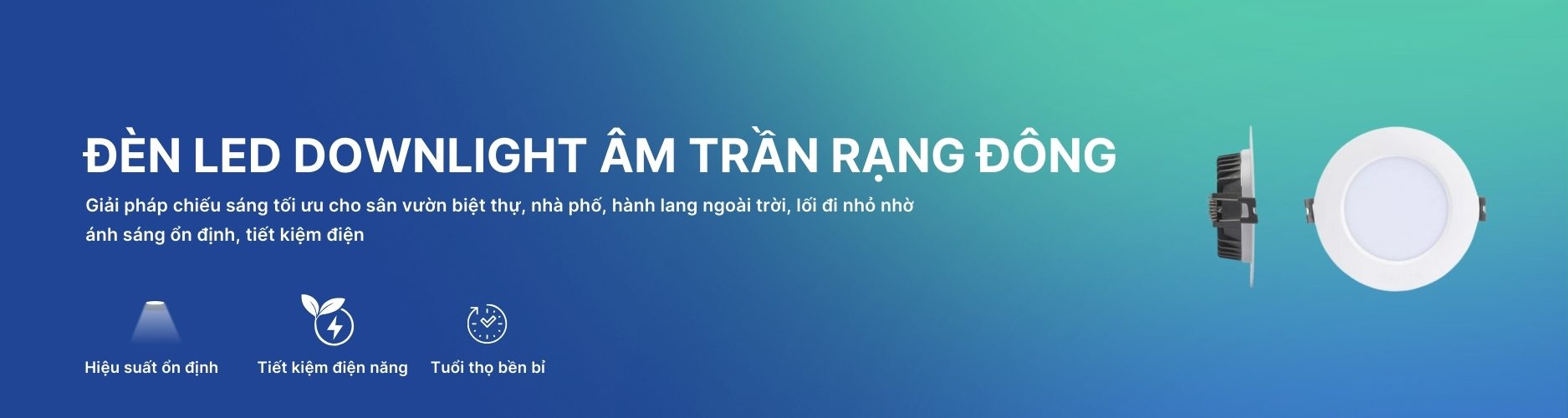 Đèn LED Downlight âm trần Banner