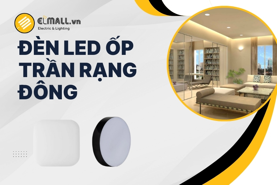 đèn led ốp trần rạng đông