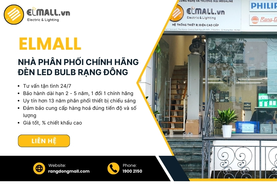 elmall là đơn vị phân phôi đèn led bulb chính hãng