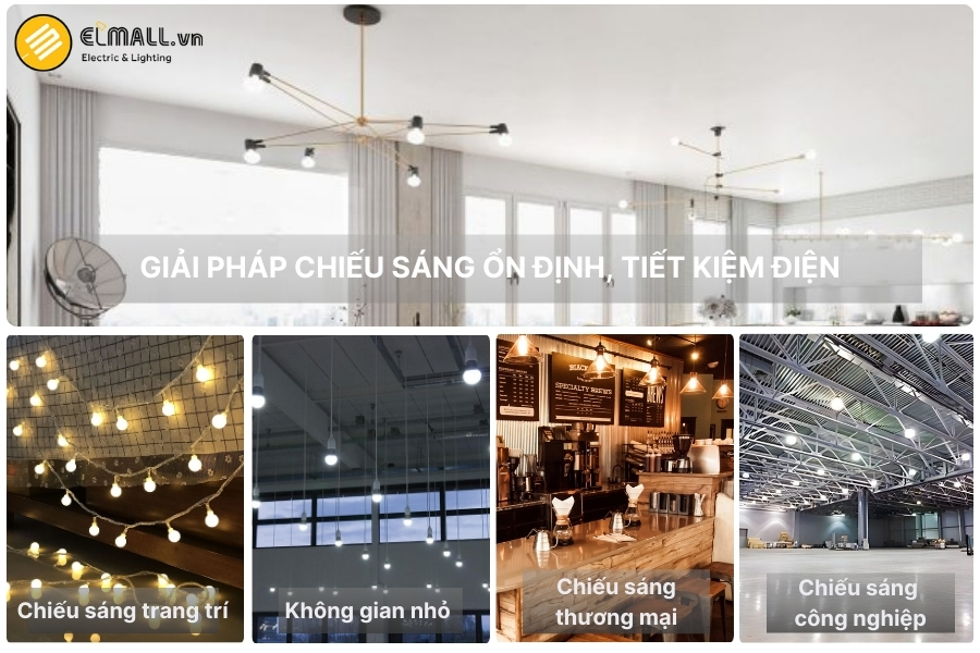 ứng dụng đèn led bulb rạng đông