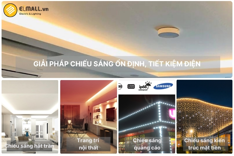 ứng dụng đèn led dây rạng đông